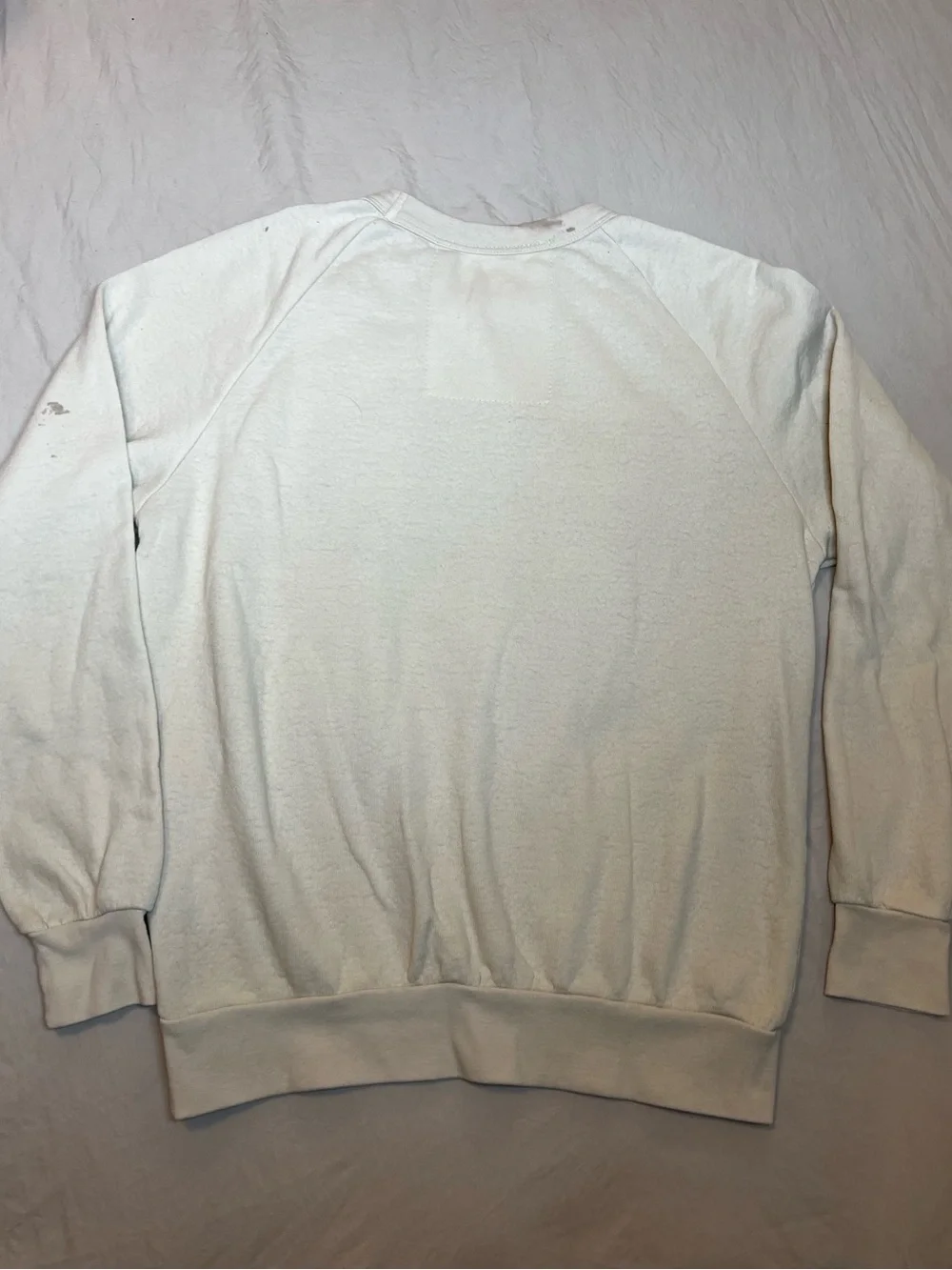 Aviator Nation Vintage White Crewneck Sweater with Retro Logo - Picture 4 of 10